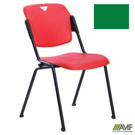 Стілець офісний AMF Рольф чорний пластик зелений (012618)